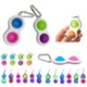 Picture of 2PCS BUBBLES SIMPLE DIMPLE KEYRING CHAIN SENSORY FIDGET TOYS