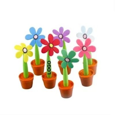 Picture of SUNFLOWER POTTED PLANTS PLASTIC BALL PEN