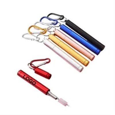 Picture of RETRACTABLE STAINLESS STEEL METAL STRAW SET
