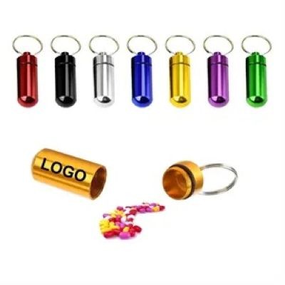 Picture of PORTABLE ALUMINIUM ALLOY PILL BOTTLE.