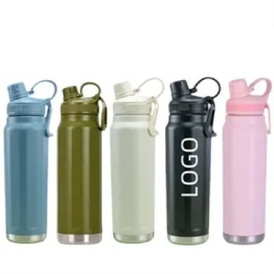 Picture of 33,82OZ STAINLESS STEEL METAL WATER BOTTLE with Straw