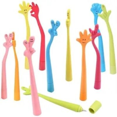 Picture of FINGER SMILEY SHAPE BENDABLE BALL PEN