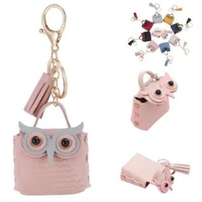 Picture of OWL KEYRING CHAIN MINI STORAGE BAG