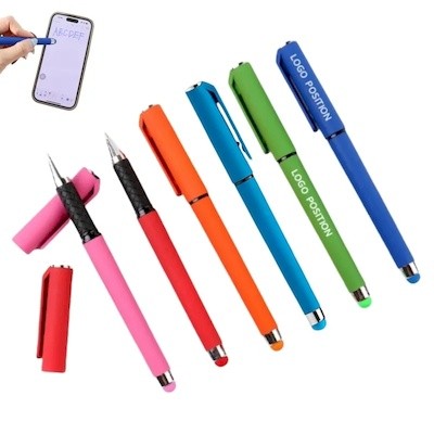 Picture of COLORFUL PLASTIC GEL PEN with Soft Stylus Tip