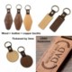 Picture of SEVEN TYPES HARDWOOD KEYCHAINS