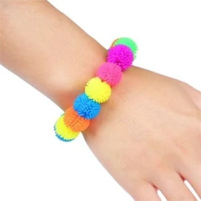 Picture of 12, 14 & 15 BEADS ANTI-STRESS RAINBALL SOFT BRACELET TOY