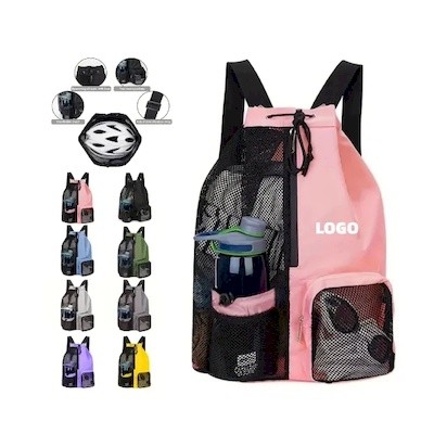 Picture of MESH SWIMMING BACKPACK RUCKSACK with Wet Pocket.