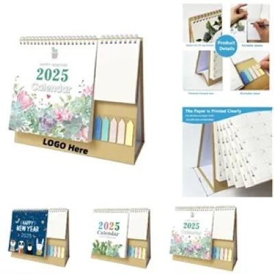 Picture of 2025 CALENDAR with Label Sticker & Note Pads.