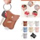 Picture of LEAKPROOF PLASTIC BOTTLE with Leather Keyring Chain Holder