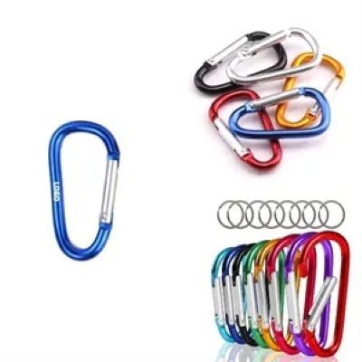 Picture of 2,28 INCH SMALL CARABINER CLIP KEYRING CHAIN