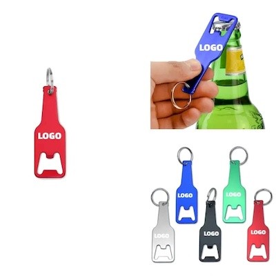 Picture of MULTIFUNCTION ALUMINUM BOTTLE OPENER KEYRING CHAIN