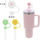 Picture of 10MM CUTE FLOWER SILICON STRAW COVER CAP