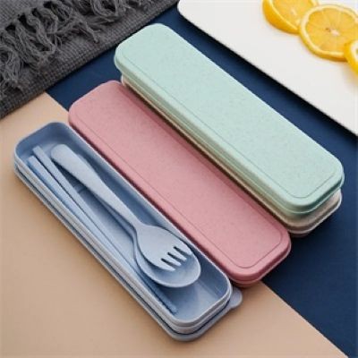 Picture of BIODEGRADABLE WHEAT STRAW TABLE WARE SET