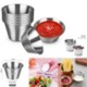 Picture of 2,5 OZ STAINLESS STEEL METAL DIPPING SAUCE CUP FOR RESTAURANT