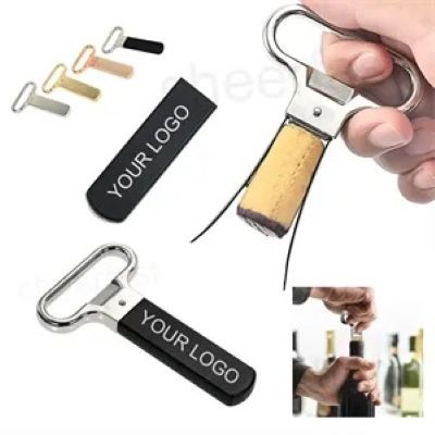 Picture of WINE OPENER CORKSCREW BOTTLE OPENER TWO-PRONG CORK PULLER with Cover
