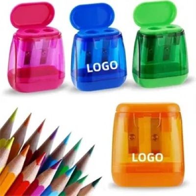 Picture of PLASTIC DOUBLE-HOLE PENCIL SHARPENER