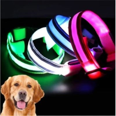 Picture of LIGHT UP LED ADJUSTABLE DOG COLLAR.
