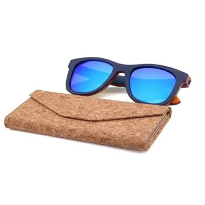 Picture of NATURAL CORK FOLDING WOOD SUNGLASSES CASE
