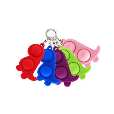 Picture of MINI DINOSAUR & UNICORN PUSH POP KEYRING CHAIN