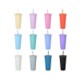 Picture of PLASTIC WATER CUP with Lids & Straws