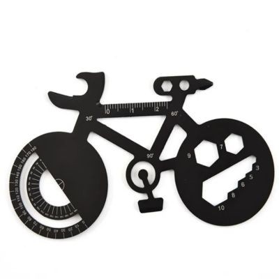 Picture of 7-IN-1 MULTI FUNCTIONAL BICYCLE SHAPE TOOL with Bottle Open.