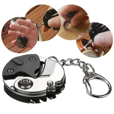 Picture of FOLDING KNIFE SCREWDRIVER SET KEYRING CHAIN