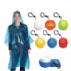 Picture of DISPOSABLE RAIN PONCHOS with Ball Shape Case
