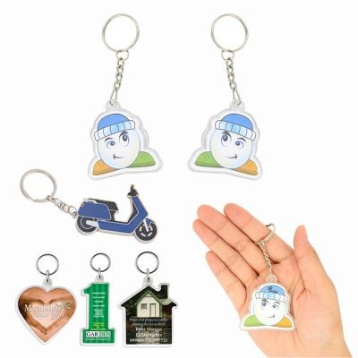 Picture of CUSTOM SHAP FULL COLOR DOUBLE SIDE PRINTED ACRYLIC KEYRING CHAIN