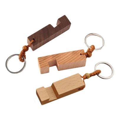 Picture of WOOD PHONE STAND with Keyring Chain