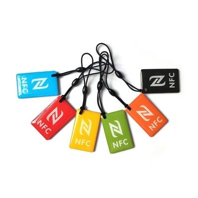 Picture of WATERPROOF EPOXY SMART NFC CARD with Keyring Chain