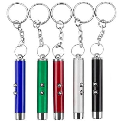Picture of PET CAT DOG TOYS LASER POINTER PEN MINI KEYRING CHAIN