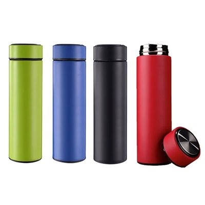 Picture of 16 OZ VACUUM THERMAL INSULATED STAINLESS STEEL METAL WATER BOTTLE.