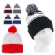 Picture of BEANIE POMPOM KNITTED WINTER HAT