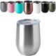 Picture of 12 OZ DOUBLE WALL THERMAL INSULATED TRAVEL TUMBLER W & CLEAR TRANSPARENT LID