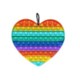 Picture of HEART SHAPE RAINBOW PUSH POP BUBBLE FIDGET TOY