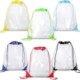 Picture of CLEAR TRANSPARENT VINYL DRAWSTRING BACKPACK RUCKSACK BAG