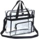 Picture of CLEAR TRANSPARENT STADIUM ZIPPER TOTE BAG