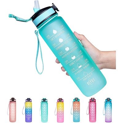Picture of MARKED WATER BOTTLES.