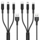 Picture of 3-IN-1 CELL PHONE CHARGER CABLE with TYPE C ADAPTER & KEYRING