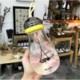 BULB SHAPE GLASS WATER BOTTLES image 2
