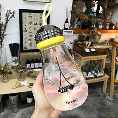 Picture of BULB SHAPE GLASS WATER BOTTLES.