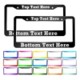 Picture of RAISED LETTER LICENSE PLATE FRAME