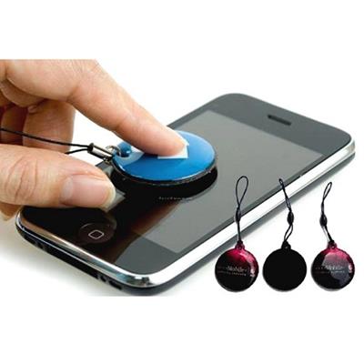 Picture of CUSTOM SHAPE CELL PHONE & COMPUTER SCREEN CLEANER KEYRING CHAIN