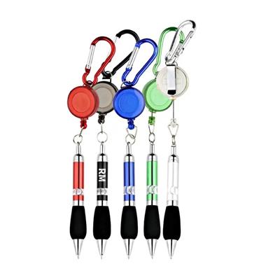 Picture of PORTABLE BALL PEN PEN with Carabiner