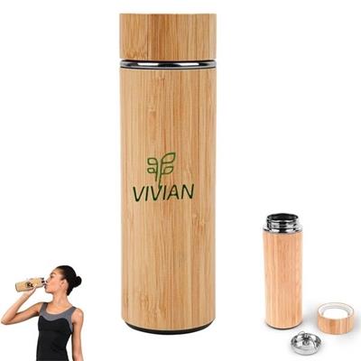 Picture of 16 OZ VACUUM SEALED ECO BAMBOO BOTTLE