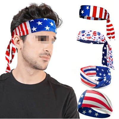 Picture of AMERICAN FLAG INDEPENDENCE DAY SPORTS HEAD BAND