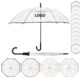 Picture of 47 INCH ARC CLEAR TRANSPARENT BUBBLE DOME UMBRELLA W & HOOK HANDLE