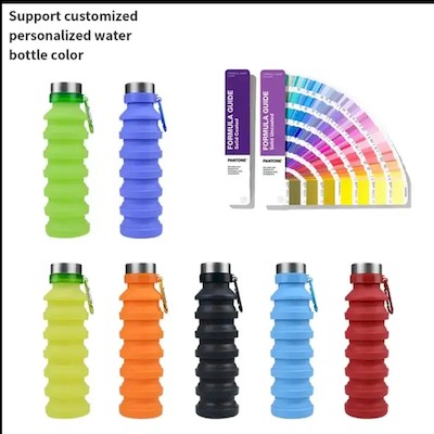 Picture of SILICONE FOLDING CAMPING CUP FOLDING WATER BOTTLE.