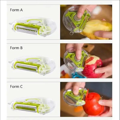 Picture of 3-IN-1 MULTIFUNCTION VEGETABLE FRUIT PEELER.