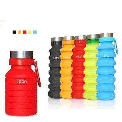 Picture of TELESCOPIC SILICON WATER BOTTLE.